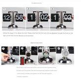 Creative automatic page turning clock clock living room ornament office walnut mechanical home desktop for boyfriend